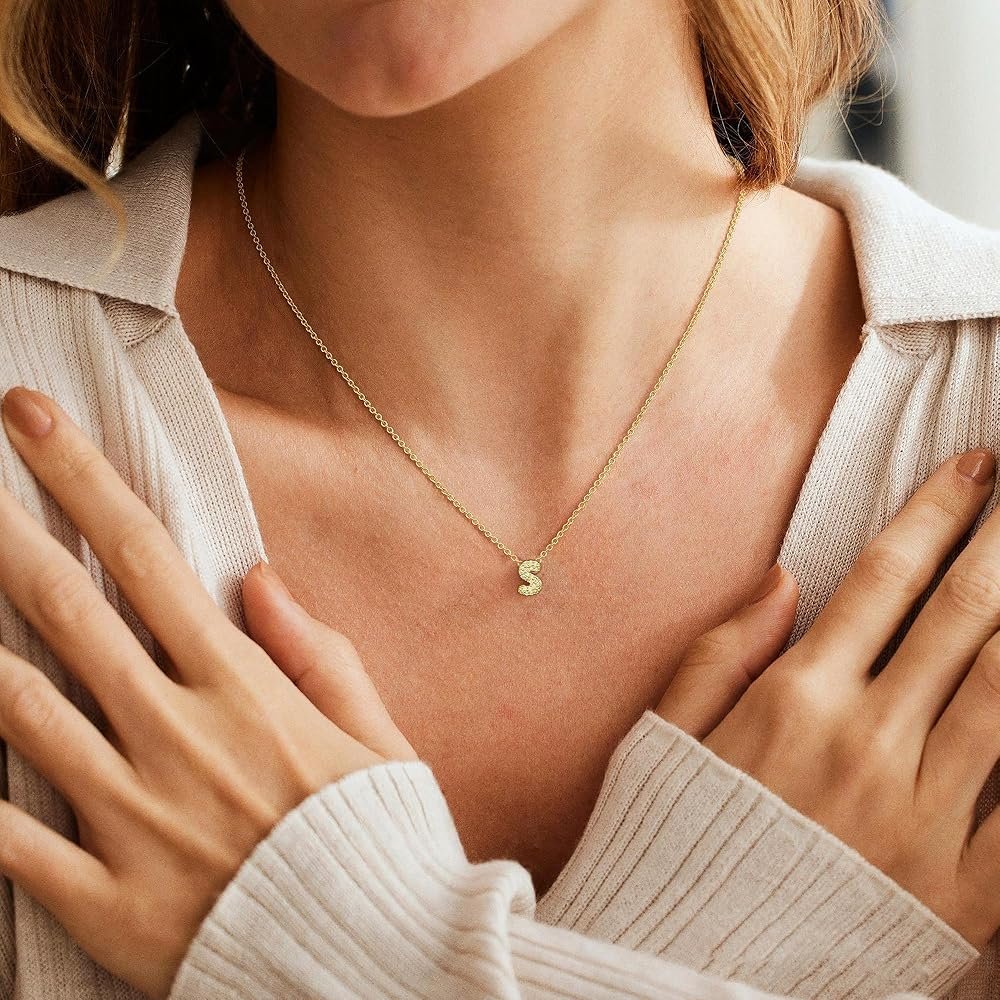 Générique Lot de 2 pendentifs initiales avec zircons pour femme ...
