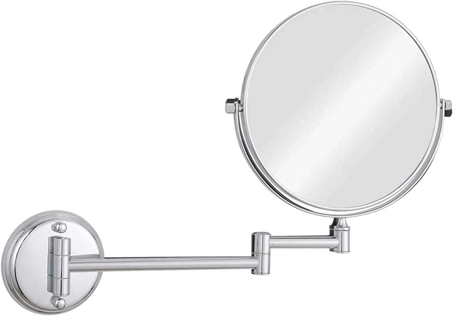 GEUXE Wall-Mounted Mirrors, 8 inch Chrome Makeup Mirrors ...