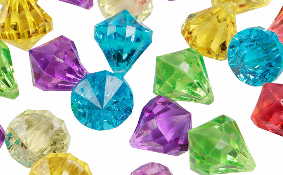 Grands ensembles de diamants couleurs assorties