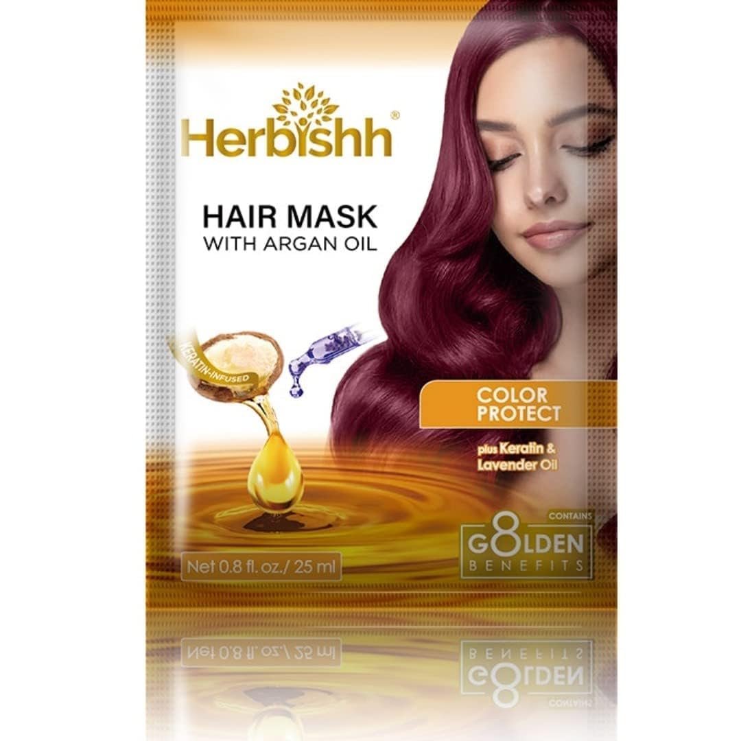 Herbishh Argan Hair Mask-Deep ConÉditioning & Hydration For ...