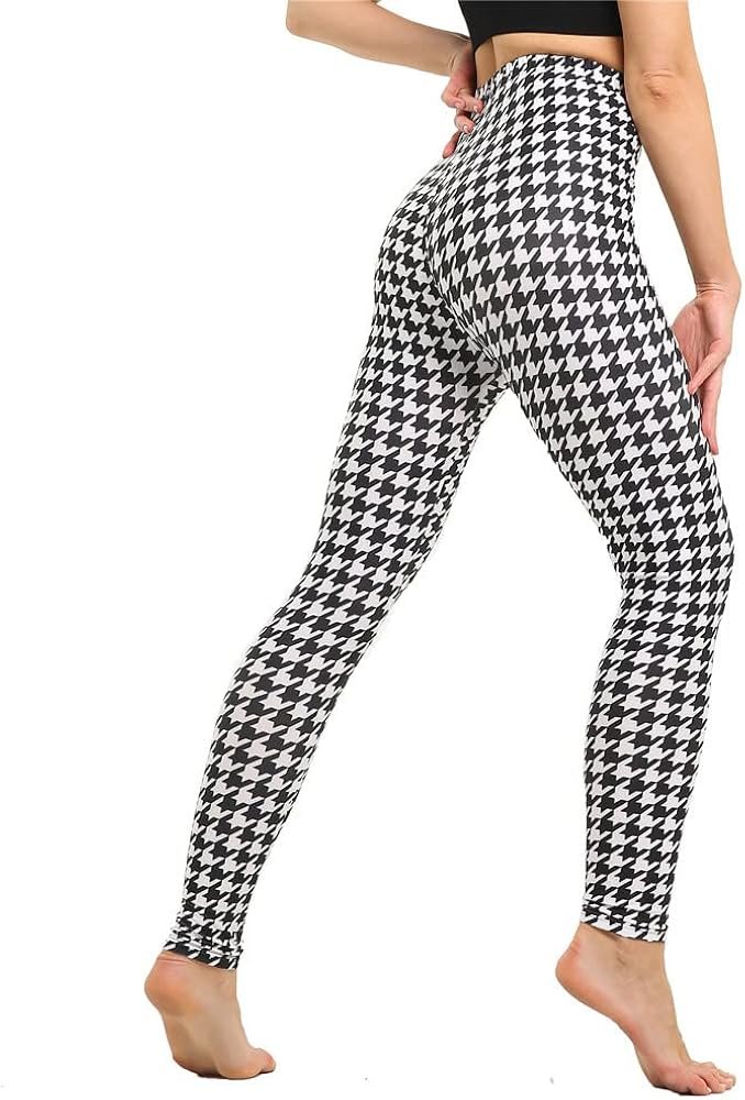 High Waisted Leggings for Women Yoga Pants Stretchy 3D Print ...