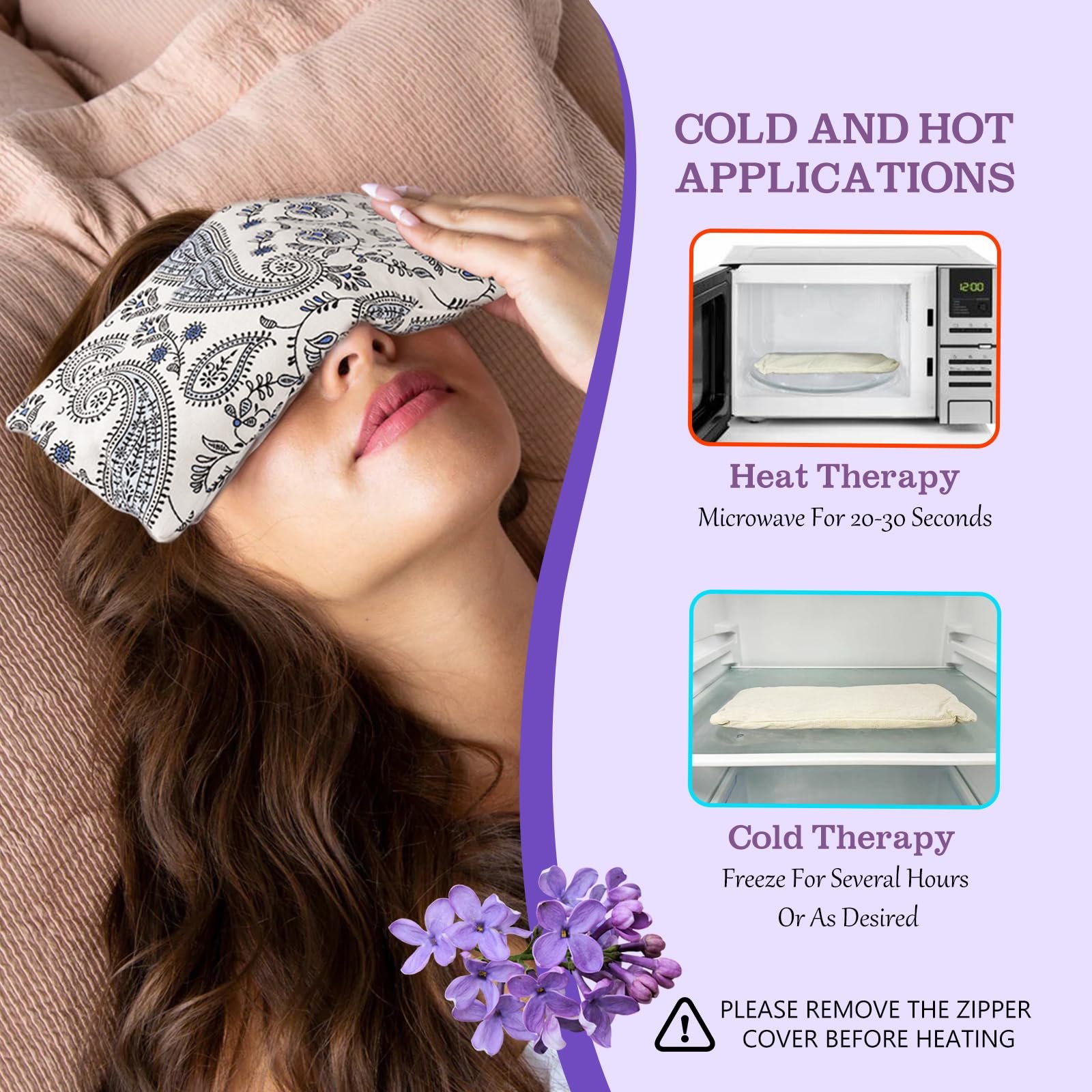 Hihealer Eye Mask with Weight and Lavender, Yoga Meditation ...