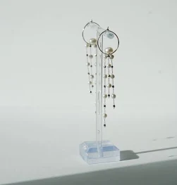 Élégant Boucles d'oreilles en perles