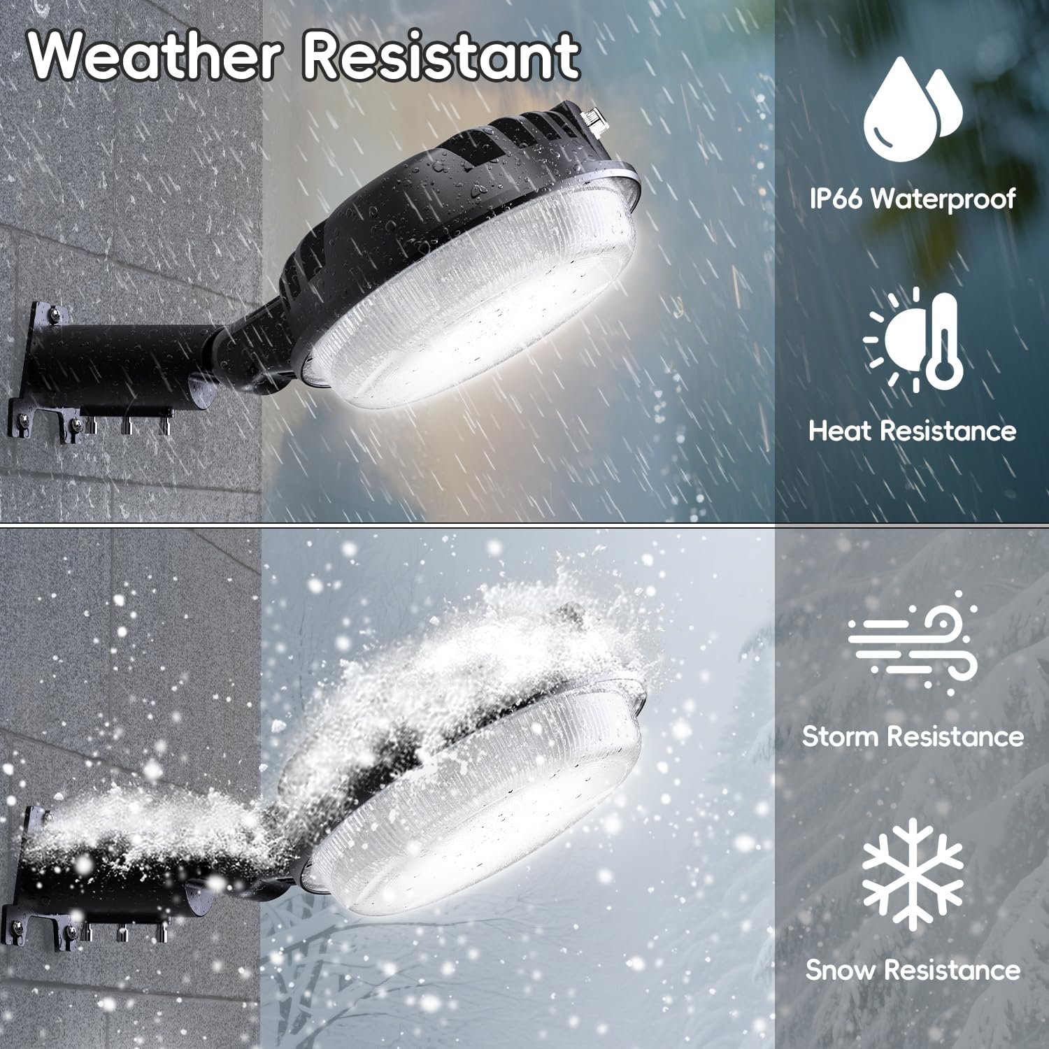 LED Barn Light - Dusk to Dawn Outdoor Lighting with 150 ...