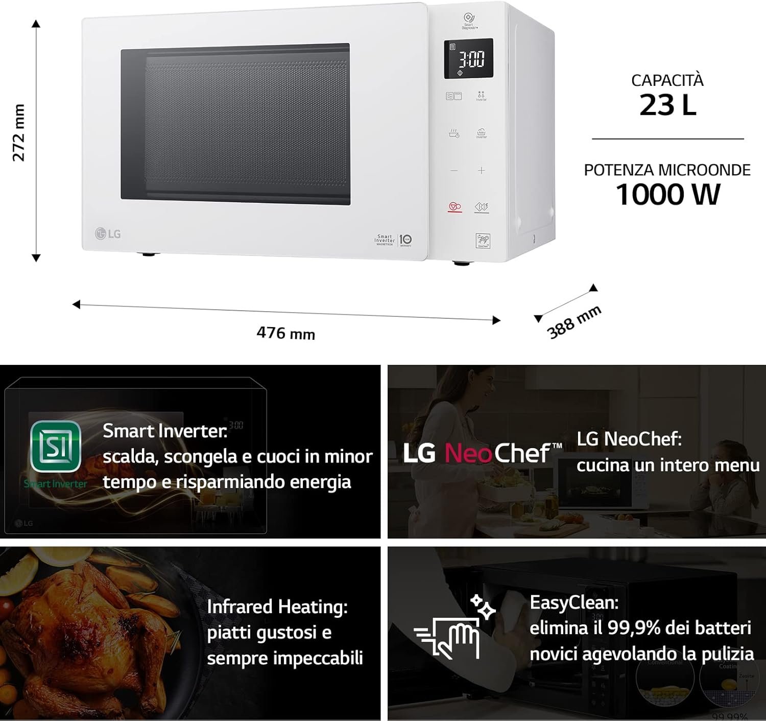 LG Cuisinieres Fours Pro - Blanc