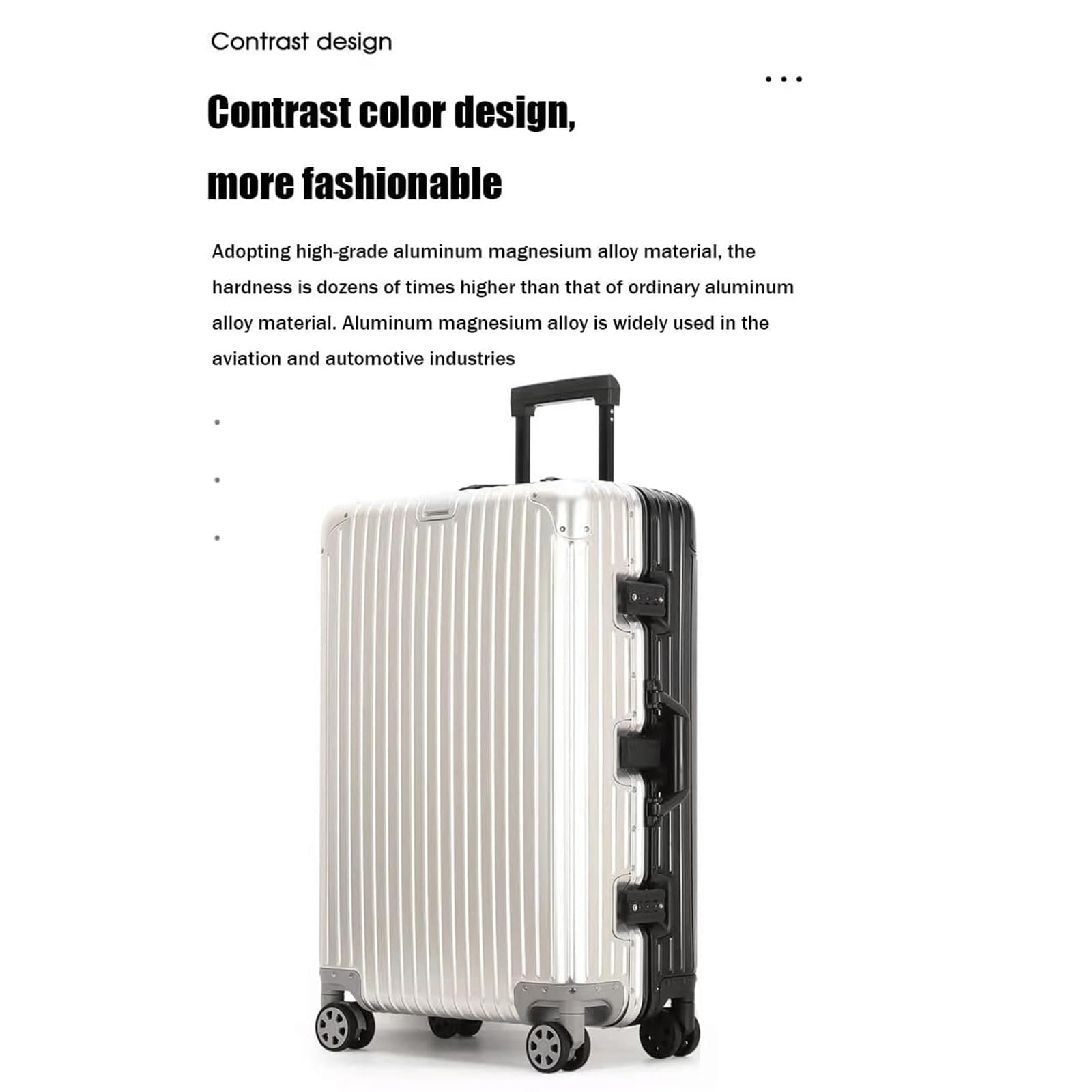 LYFDPN Practical Luggage Suitcases Carry on Luggage Dual USB ...