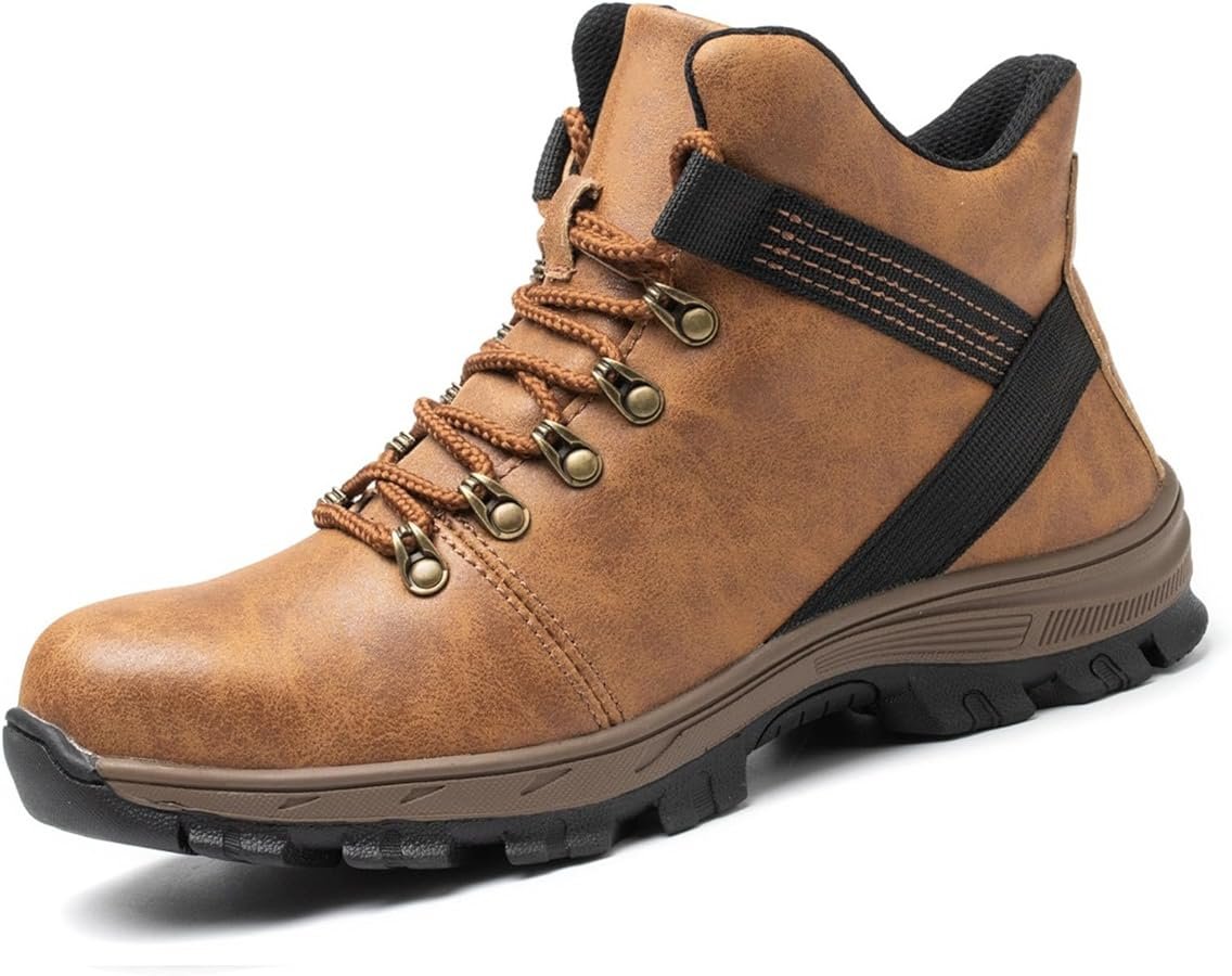 Men's Leather Hiking Boots Men's Ankle Boots Comfort Snow Boot ...