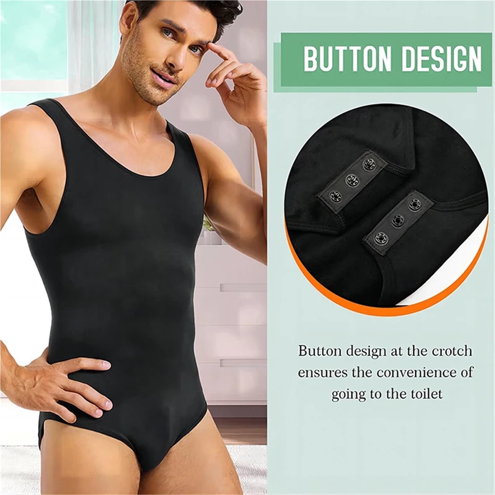 Men's Shapewear Tank Top Tummy Control Tummy ...