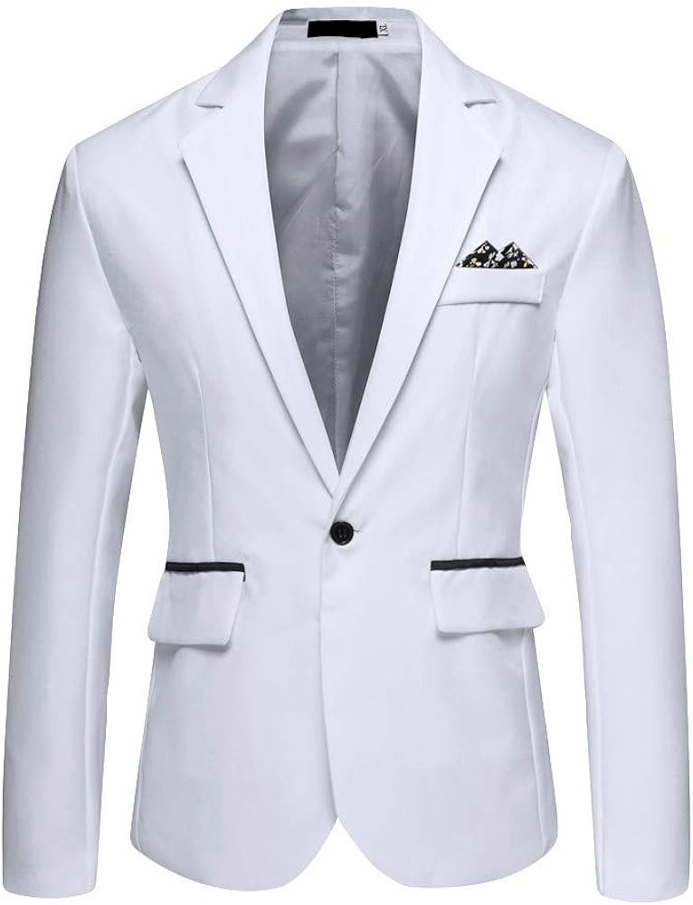 Mens Casual Wedding Party Suit Elegant Solid Coat Coats Jackets ...