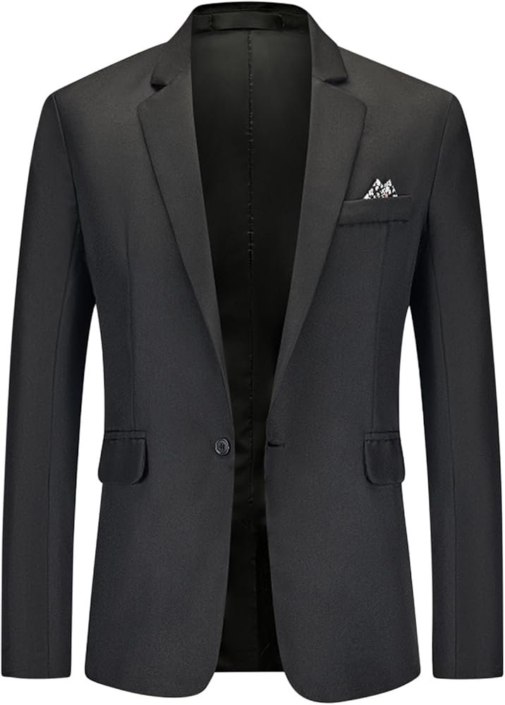 Mens Casual Wedding Party Suit Elegant Solid Coat Coats Jackets ...