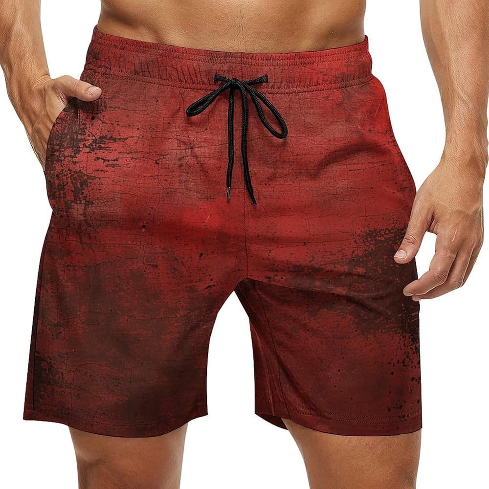 Mens Swim Trunks Quick Dry Boardshorts with Mesh Lining Above ...
