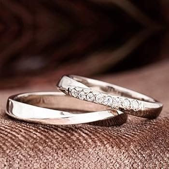 Mobius Ensembles d'alliances en argent pour couple ...