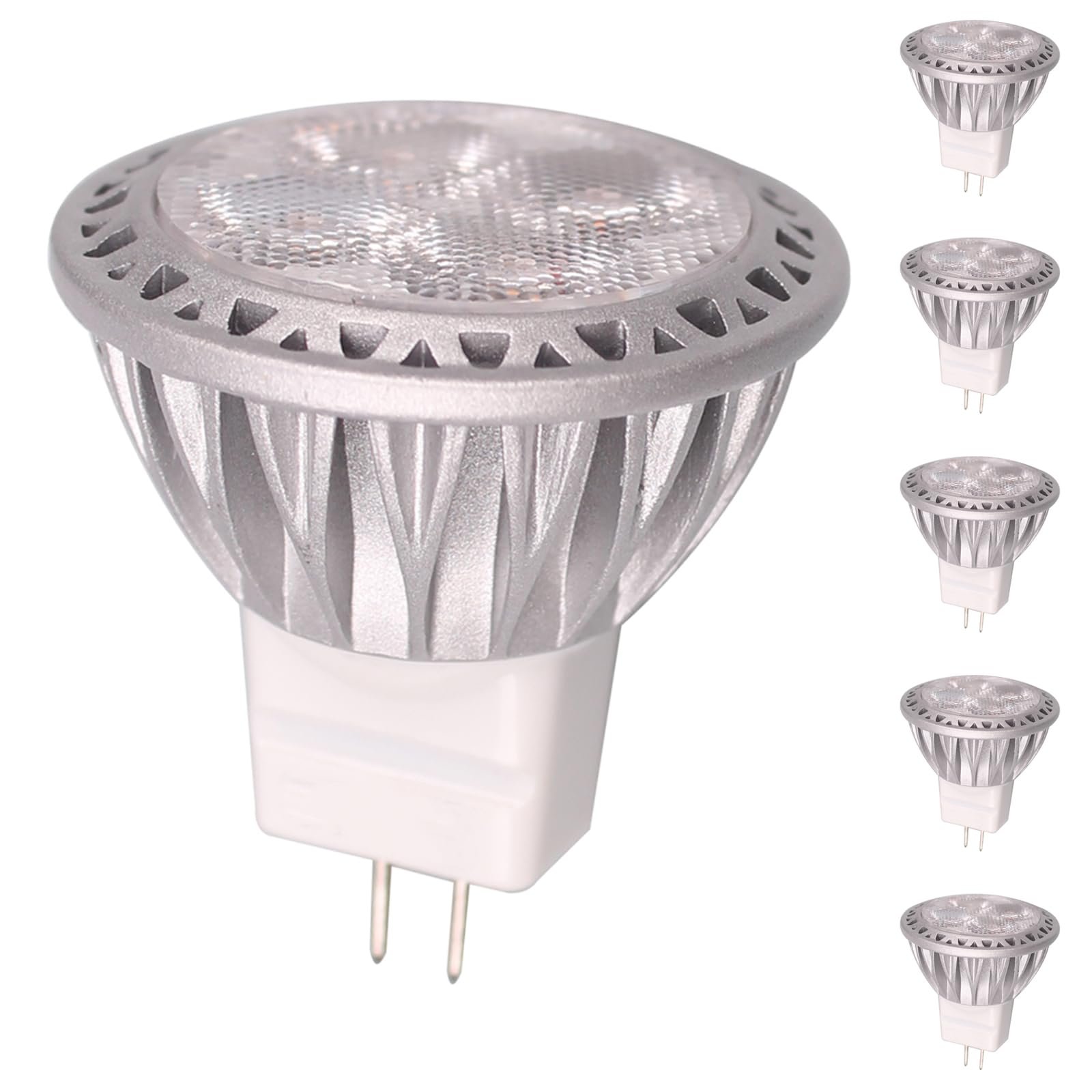 MR11 LED Bulbs Cool White GU4 Spot Light Bulb 6 Pack,12V 3W ...