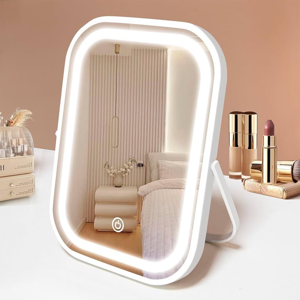 Portable Makeup Mirrors, Light-up Travel Mirror, Compact Vanity ...