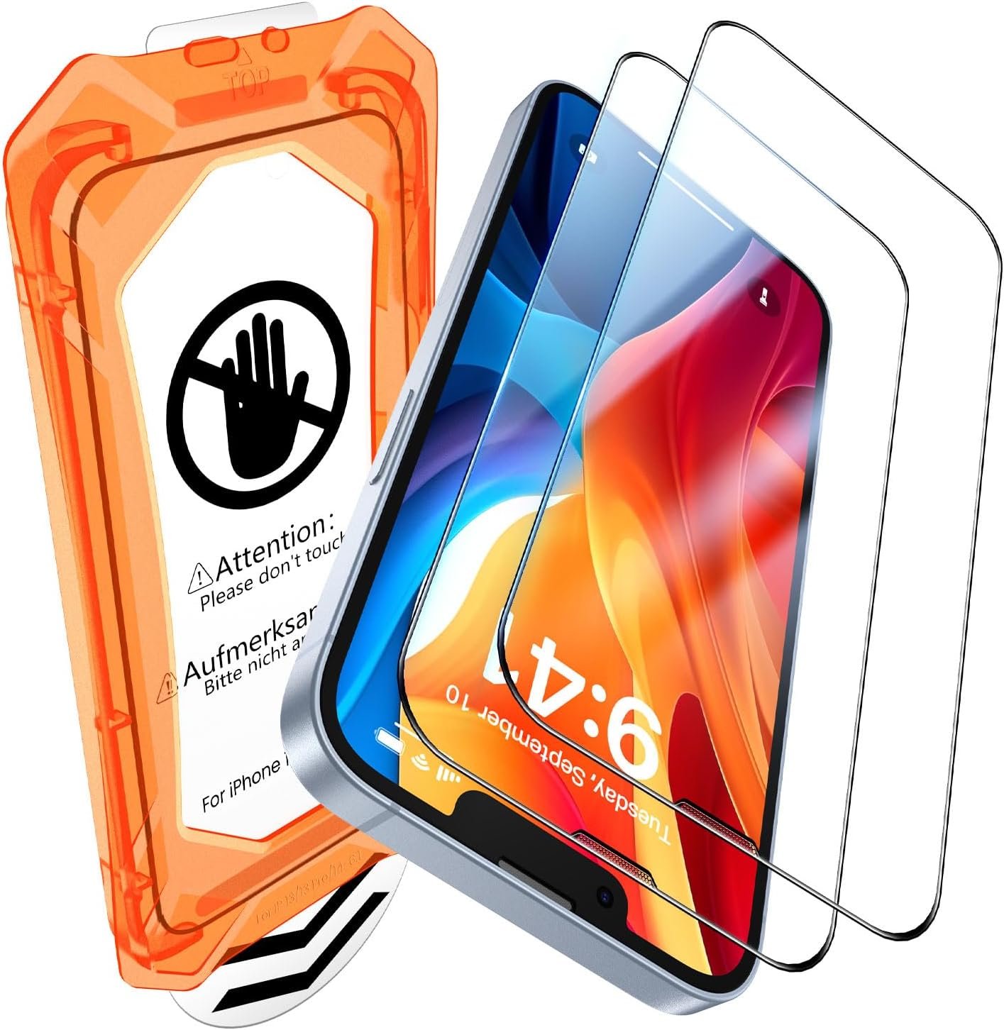 Protection d'écran iPhone 15 [Lot de 3] - Ecran: Super Retina XDR OLED