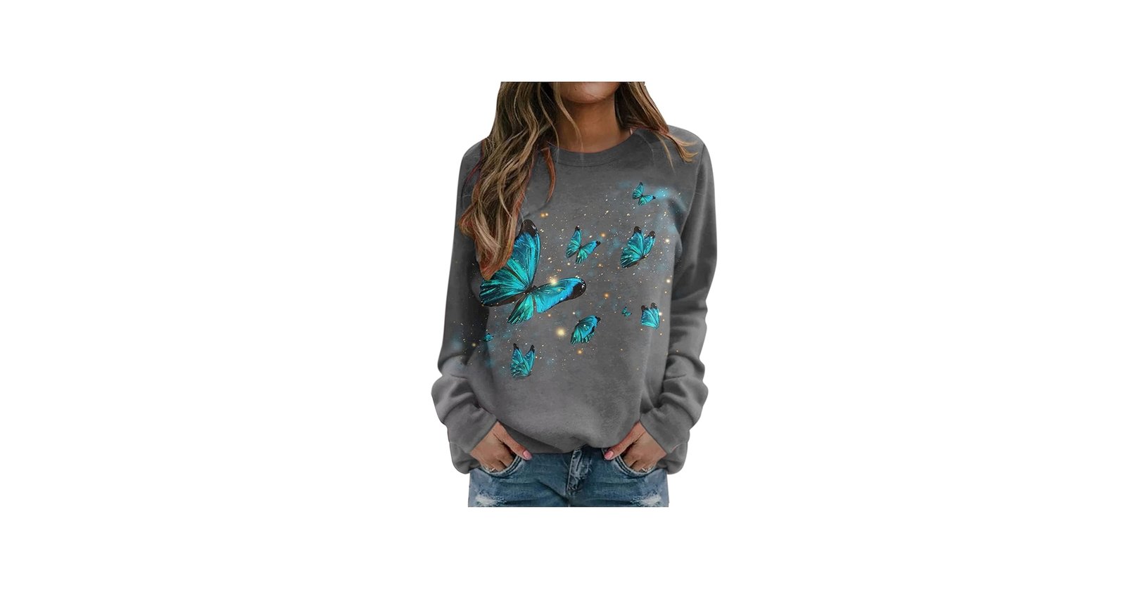 Pulls & Cardigans pour femme - Sweat-shirt à dégradé de couleur