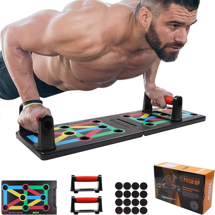 Push Up Rack Board, 12 in 1 Home Foldable Multifunction Fitness ...