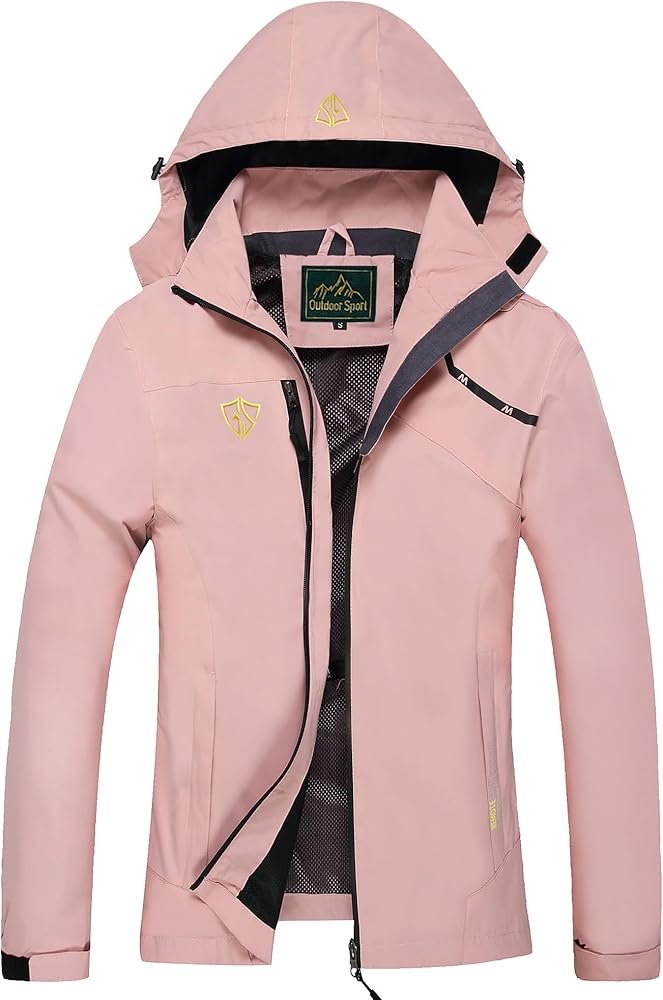 s Rain Jacket Waterproof Jackets Women Lightweight Windproof ...