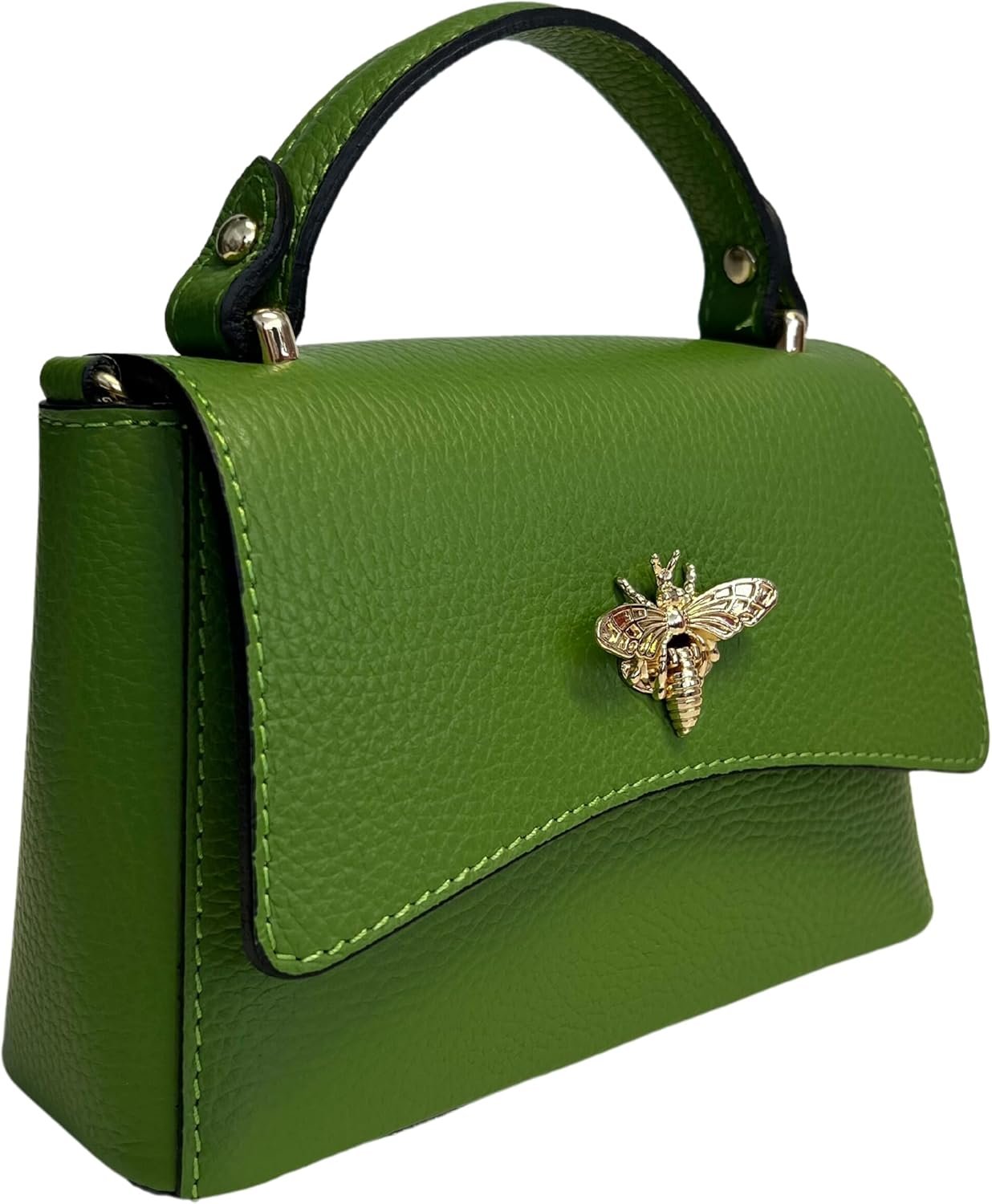 Sac - main en cuir veritable pour femme, grain