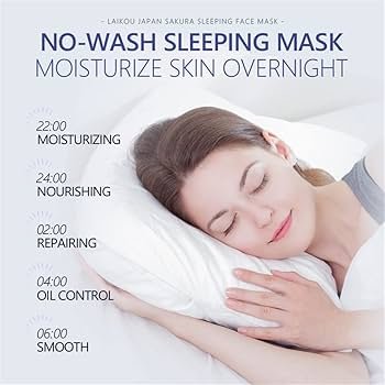 Sakura Sleeping Face Mask Moisturizing Anti Wrinkle Night Facial ...