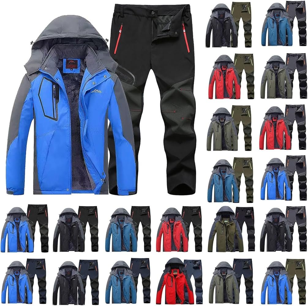 Ski Suit Men Ski Suit Set Windproof Ski Suit Set For Men Winter ...