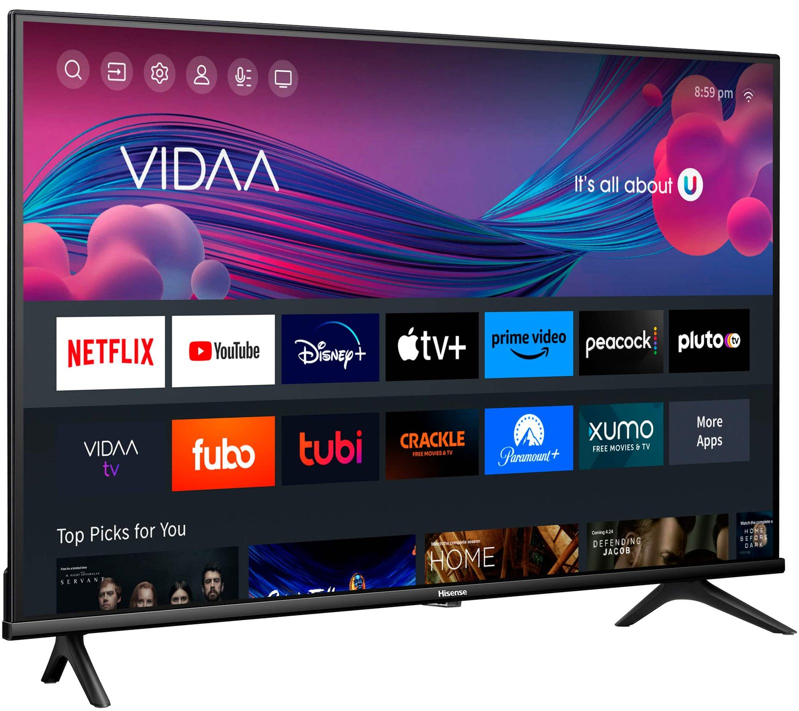 55-Inch Class UQ9000 Series Alexa Built-in 4K Smart TV (3840 x 2160), 60Hz Refresh Rate, AI-Powered
