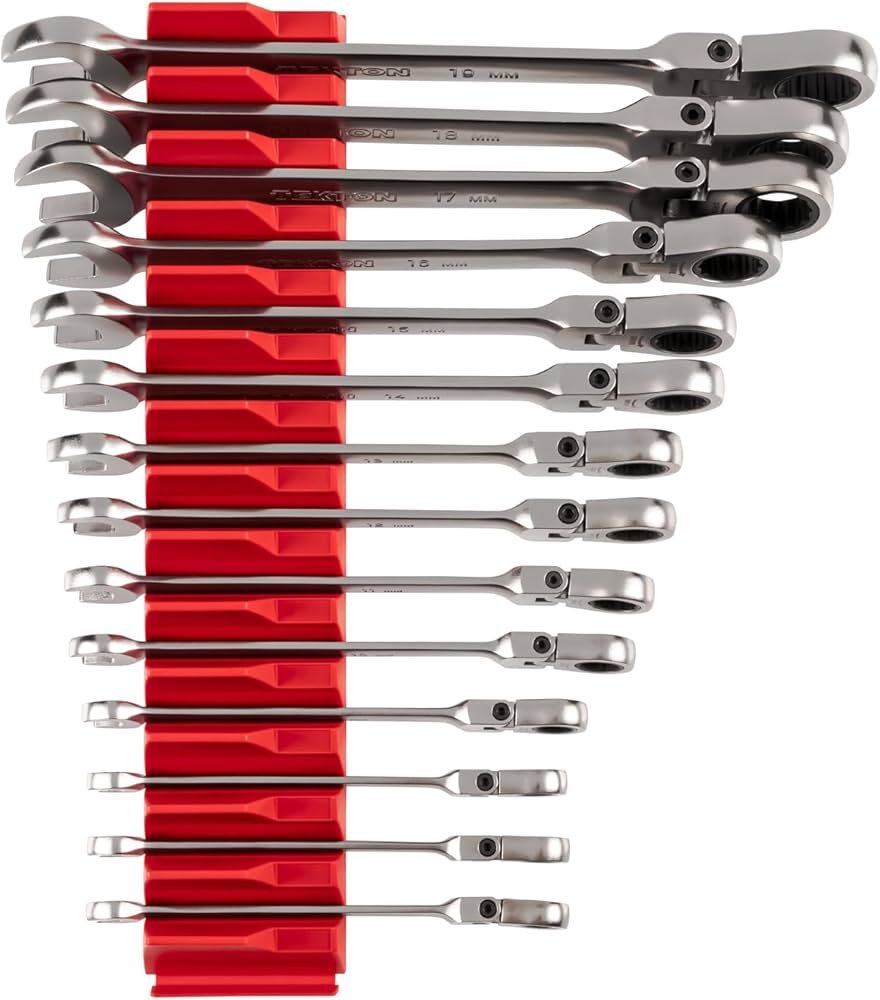 TEKTON Flex Head 12-Point Ratcheting Combination Wrench Set ...