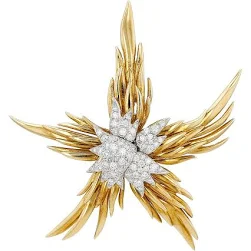 Tendance Broches Flash Or - Tiffany