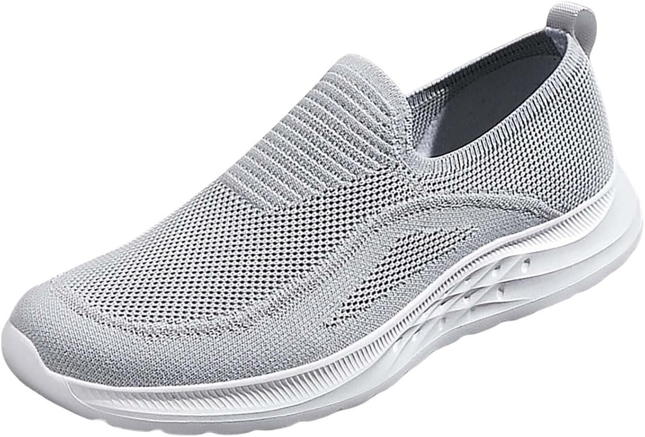 tennis shoes for men sneakers slip on sports shoes mesh ...