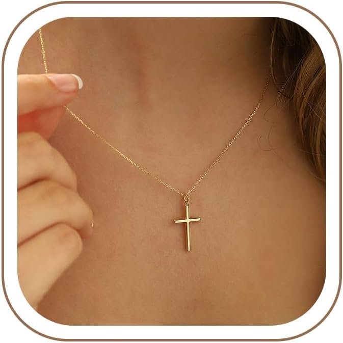 Tiffany Pendentifs Croix Plaque Or - Argent