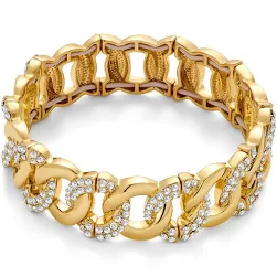 TOVABA Bracelet Femme Or, Chaîne Lourde Dorée avec ...