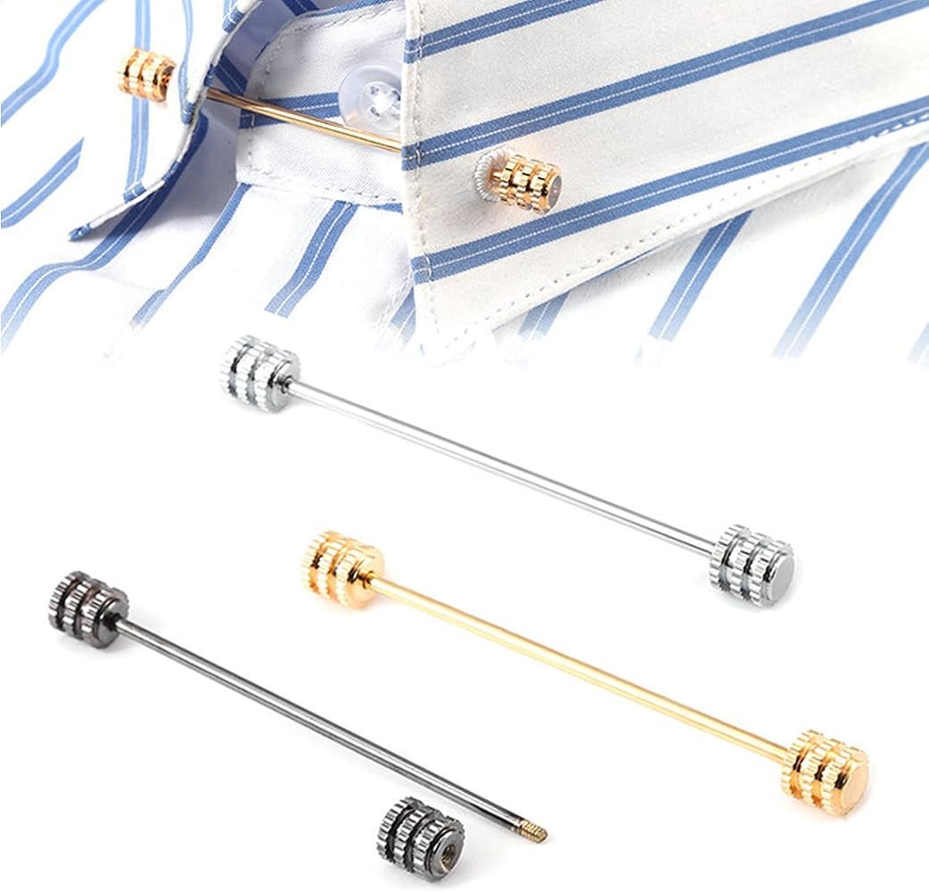 WEBEEDY 3PCS Cravate Collier Bar Pin Set pour Hommes ...