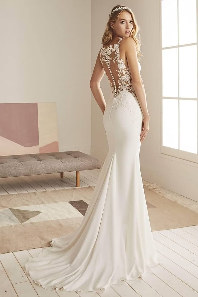 Wedding Dresses Wedding Dresses Long Sleeves V-Neck Civil ...