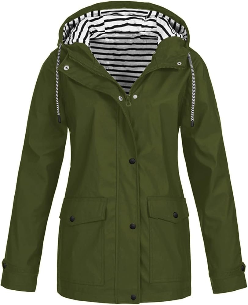 Women's Waterproof Jacket Coats Windproof Warm Large Size ...