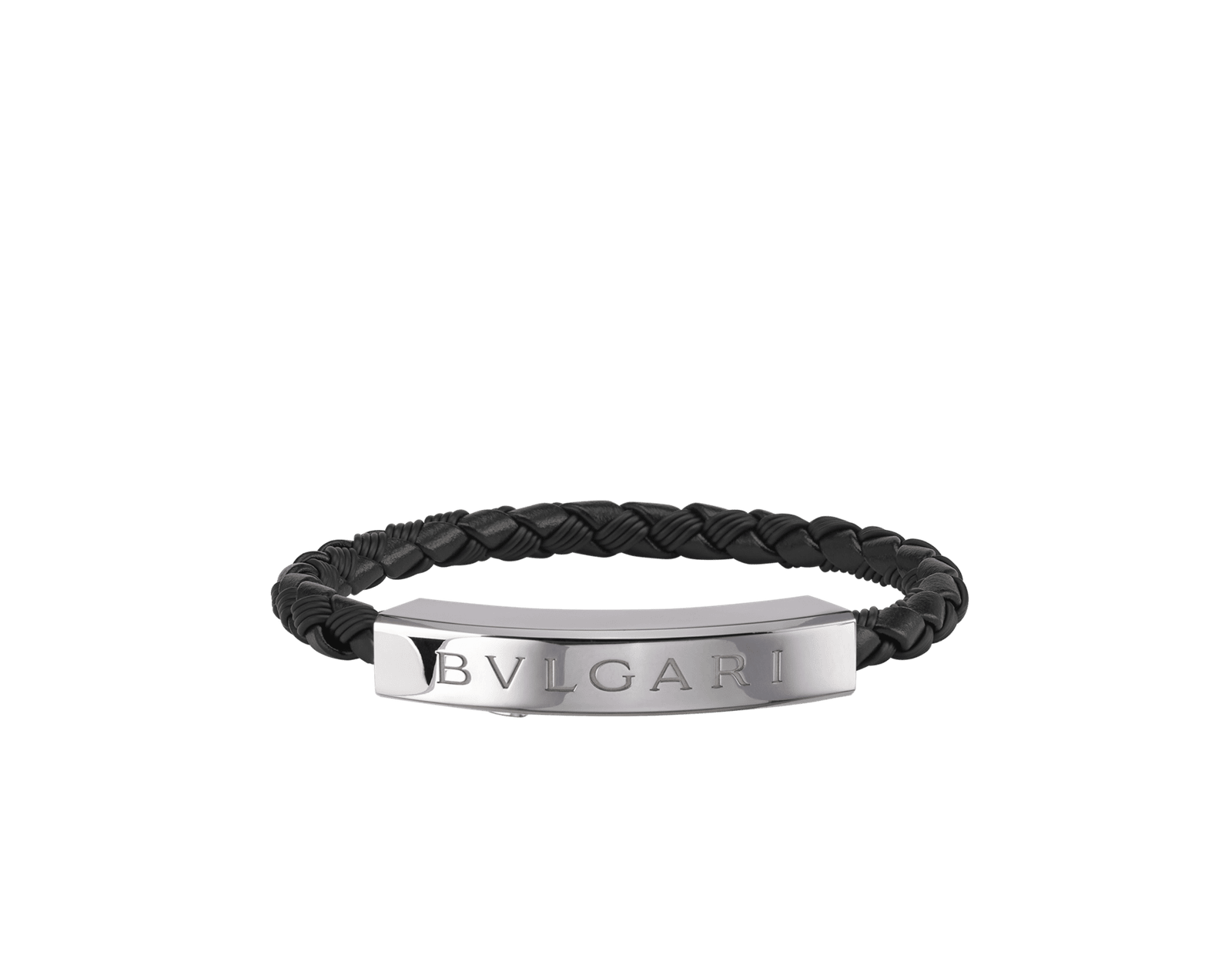 Bulgari Argent Broches Flash Cuir Veritable
