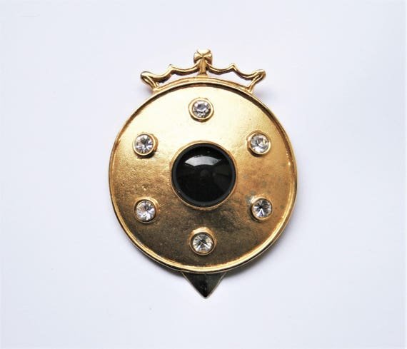 Vintage Broches Flash Noir - Swarovski