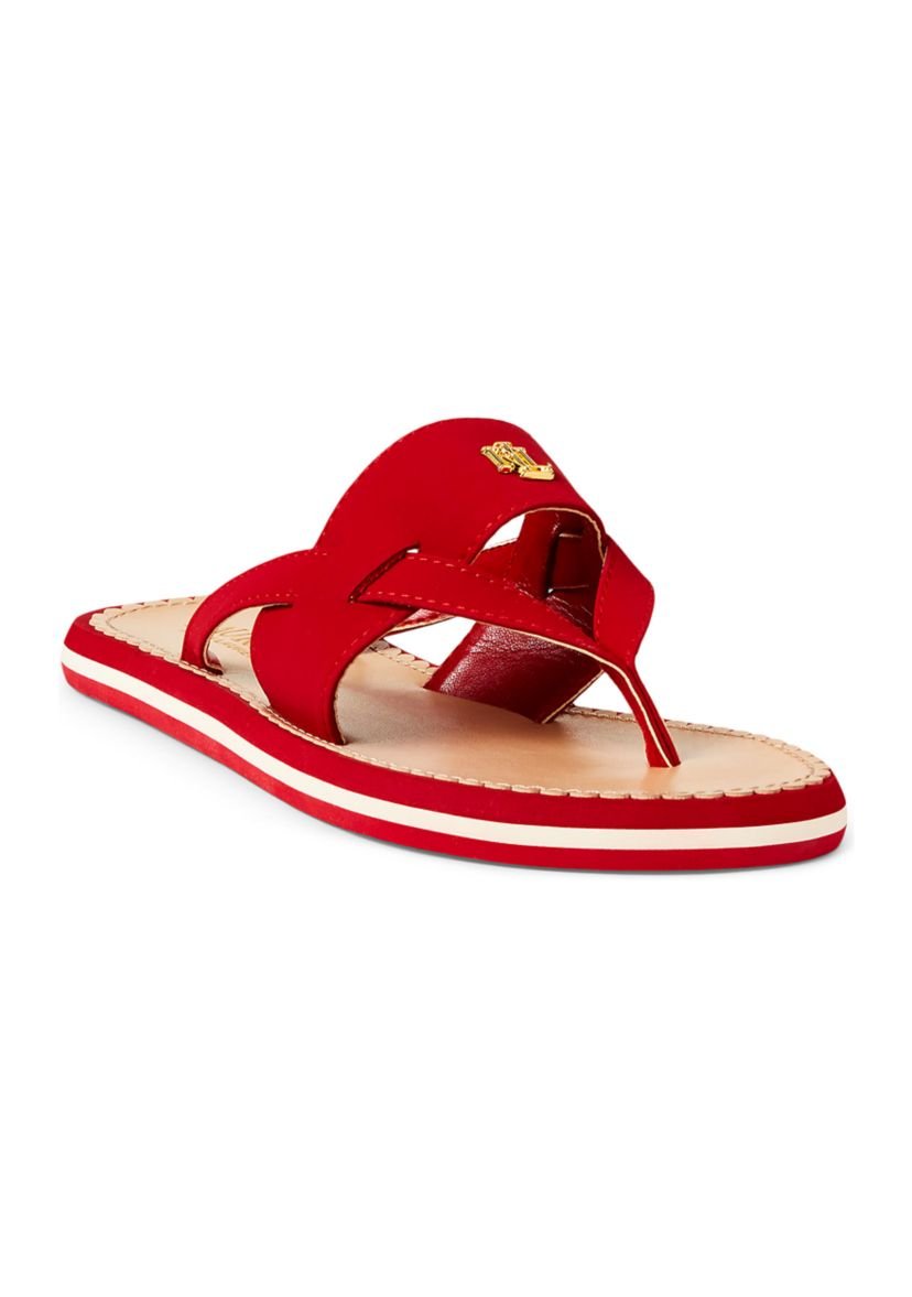 Sandals And Flip Flops Ralph Lauren Rouge