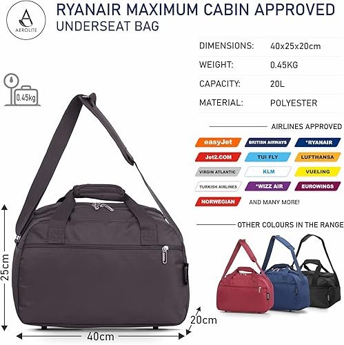 Aerolite Ryanair 40x20x25 Bagage Cabine Garantie De 10 Ans ...