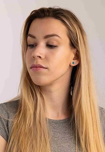 Boucles d'oreilles ovales SAMA en argent 925 avec pierre precieuse