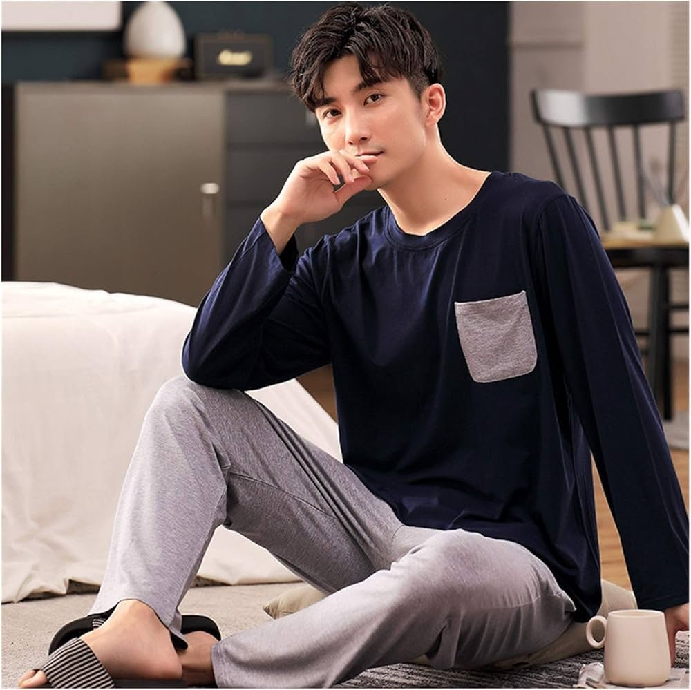 ZZDH Pyjama slim à manches longues pour homme ideal ...