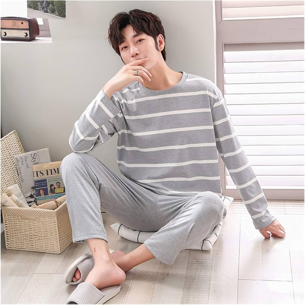 ZZDH Pyjama slim à manches longues pour homme ideal ...