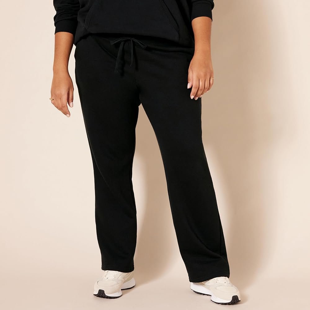 Amazon Essentials Ladies Fleece Drawstring Straight Sweatpants (Available in Plus Size)