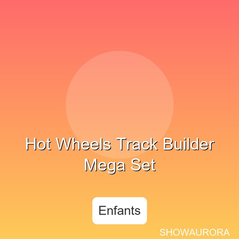 Hot Wheels Track Builder Mega Set