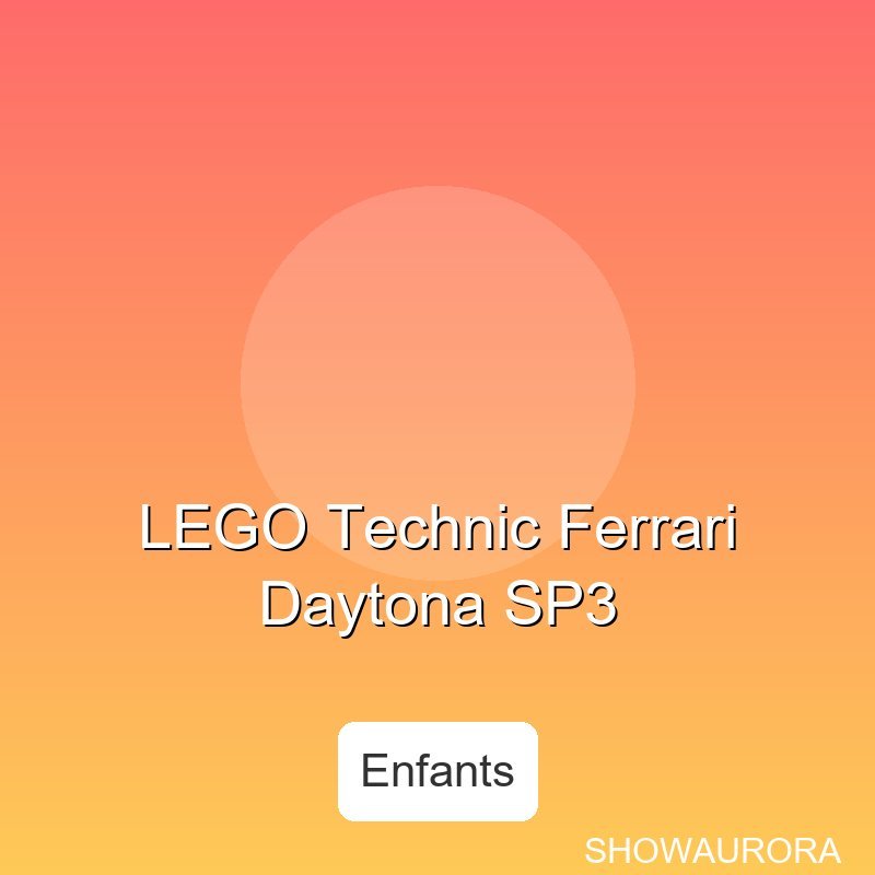 LEGO Technic Ferrari Daytona SP3