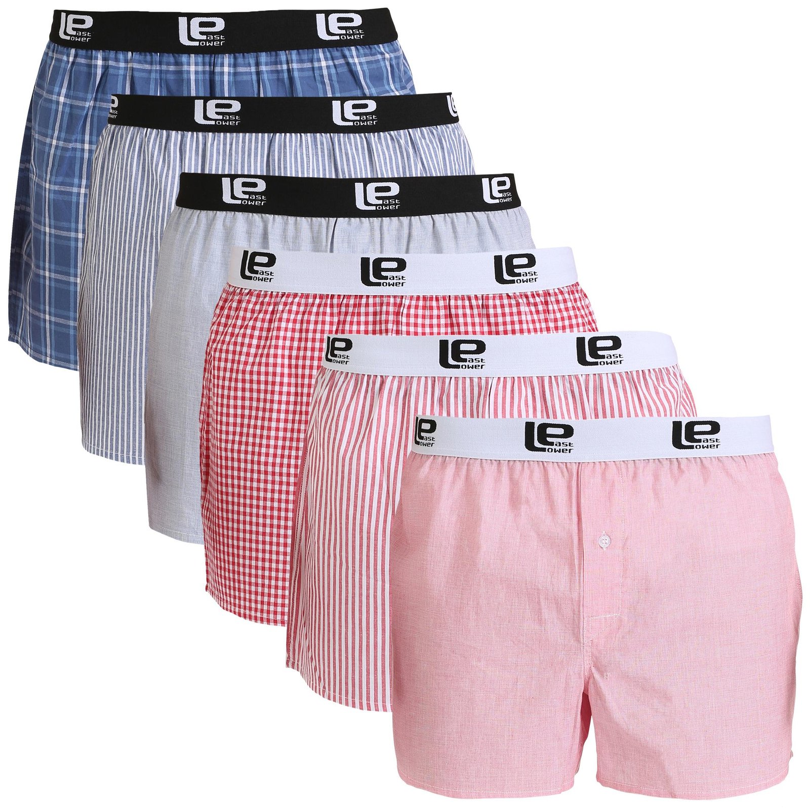 Lower East Boxershorts American 6er Pack 10er Pack, Men's