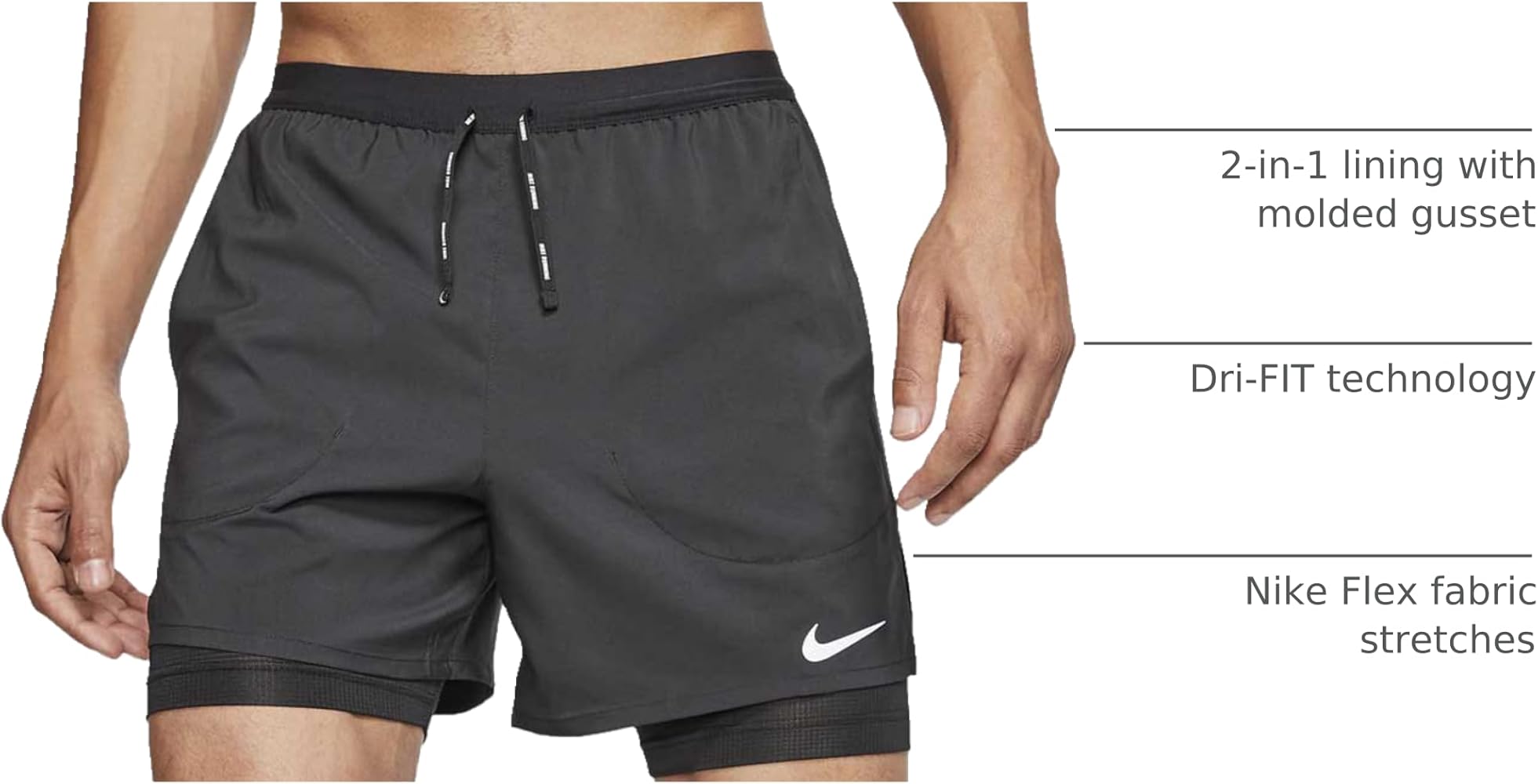 NIKE DF Stride 2-in-1 Men's Cargo Shorts