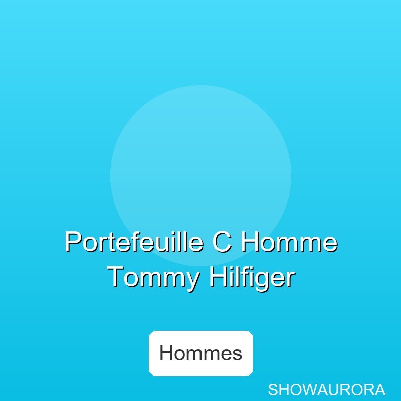 Portefeuille C Homme Tommy Hilfiger