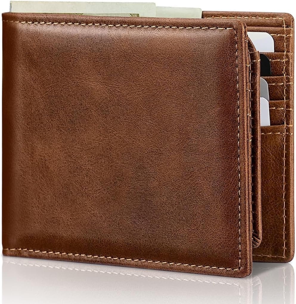 QMNRTK Life Leather Wallet Bifold Wallet for Men Women Rfid ...