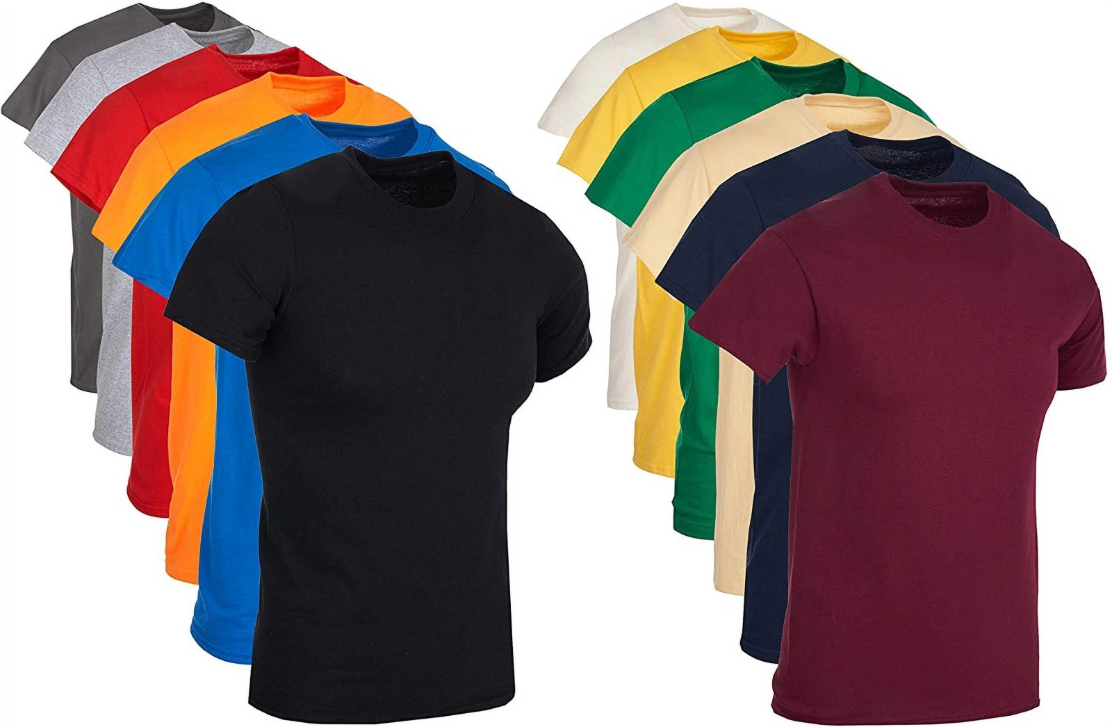 SKIPPER Pack of 3 Men's Basic Crew Neck Short Sleeve T-Shirt - 100% Cotton - Oeko-Tex Certified
