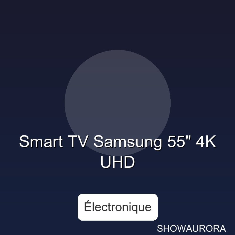 TV Samsung 55" 4K UHD